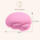 Human Brain Shape Silicone Baking Halloween Cake Mold Pudding Dessert Mold(Pink)