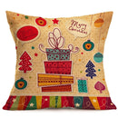 Christmas Festival Pattern Car Sofa Pillowcase with Decorative Head Restraints Home Sofa Pillowcase, Size:43*43cm