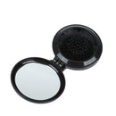Retro Rose Folding Plastic Makeup Mirror Comb Suit Circular Air Sac Comb