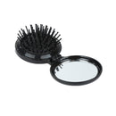 Retro Rose Folding Plastic Makeup Mirror Comb Suit Circular Air Sac Comb