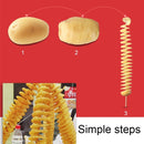 528-6 Popular Tornado Potato Slicer Manual Twist Spiral Potato Cutter Whirlwind Potatoes Machine Potato Vegetables Tools