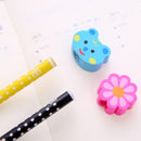 50 PCS Creative Stationery Cartoon Animals Series Wooden HB Pencil with Eraser Children Pencils For Kids School Office Supply, Random Color Delivery