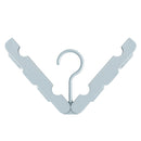 Foldable Clothes Hanger Drying Rack with 4 Hidden Clips for Home / Travel, Random Color Delivery