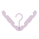 Foldable Clothes Hanger Drying Rack with 4 Hidden Clips for Home / Travel, Random Color Delivery