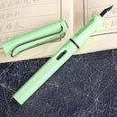 3 PCS School Office Extra Fine Titanium Alloy Nib Transparent Piston Fountain Pen(Black), Random Delivery(0.5mm/0.38mm Nib)