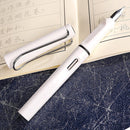 3 PCS School Office Extra Fine Titanium Alloy Nib Transparent Piston Fountain Pen(Black), Random Delivery(0.5mm/0.38mm Nib)