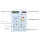 8 Digits LED Screen Calculator with Transparent Touch Pad & Solar Panel, Random Color Delivery