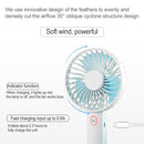OCUBE D401 4W USB Charging Portable Handheld Electric Fan, with 3 Speed Control & LED Light Base (Blue)