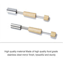 2 PCS Stainless Steel Baking Biscuit Mould Fruit and Vegetable Cutting Molds Tools (Star Shape)