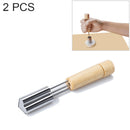 2 PCS Stainless Steel Baking Biscuit Mould Fruit and Vegetable Cutting Molds Tools (Heart Shape)