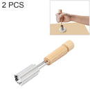 2 PCS Stainless Steel Baking Biscuit Mould Fruit and Vegetable Cutting Molds Tools (Flower Shape)