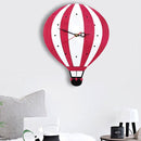 11*10 inch Children Bedroom Room Decor Battery Operated Balloon Shaped Mute Non Ticking Round Wall Quartz Clock