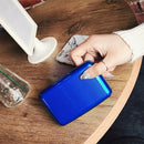 10 PCS Aluminum Alloy and High Quality ABS Resin Name Card Case Anti-magnetic Bank Card Case, Random Color Delivery