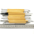 11 PCS Wooden DIY Clay Cutter Pottery Clay Sculpture Utility Knife Set