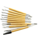 11 PCS Wooden DIY Clay Cutter Pottery Clay Sculpture Utility Knife Set