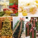 5 PCS 2m Christmas Party Decoration Glitter Powder Christmas Tree Decoration Ribbon(Dark Red)