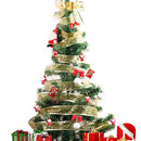 5 PCS 2m Christmas Party Decoration Glitter Powder Christmas Tree Decoration Ribbon(Pink)