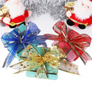 5 PCS 2m Christmas Party Decoration Glitter Powder Christmas Tree Decoration Ribbon(Gold)