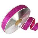 5 PCS 2m Christmas Party Decoration Glitter Powder Christmas Tree Decoration Ribbon(Magenta)