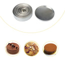 12 PCS / Set Stainless Steel Round Shape Cutting Mould Mousse Cake Doughnut Baking Tools
