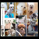 P2 110-240V Ceramics Titanium Professional Pet Electric Scissors Pets Hair Clippers with Four Combs
