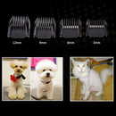 P2 110-240V Ceramics Titanium Professional Pet Electric Scissors Pets Hair Clippers with Four Combs