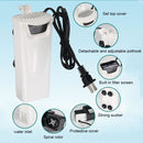 3W Waterfall Style Shallow Water Aquarium Fish Tank Silent Water Purifier, US Plug
