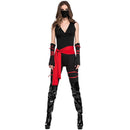 Halloween Woman Warrior Cosplay Pirate Costume Role Play Black Cosplay Cloth Costumes, XL, Chest: 80-100cm, Waistline: 74-85cm,