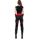 Halloween Woman Warrior Cosplay Pirate Costume Role Play Black Cosplay Cloth Costumes, XL, Chest: 80-100cm, Waistline: 74-85cm,