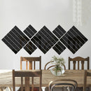 100 PCS Square Crystal Mosaic Mirror Acrylic Stereo Wall Stickers Creative Background Home Living Room Wall Sticker,Size:2*2cm(Black)