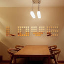 100 PCS Square Crystal Mosaic Mirror Acrylic Stereo Wall Stickers Creative Background Home Living Room Wall Sticker,Size:2*2cm(Gold)