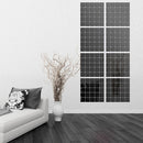 100 PCS Square Crystal Mosaic Mirror Acrylic Stereo Wall Stickers Creative Background Home Living Room Wall Sticker,Size:2*2cm(Silver)