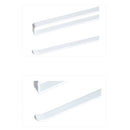 2 PCS Stainless Metal Kitchen Toilet Paper Towel Rack Paper Towel Roll hHolder Cabinet Hanging Shelf Preservative Film Storage Rack,Size:19*10.8*1.2cm