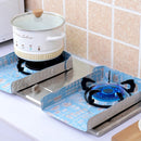 2 PCS Gas Stove Protectors Tableware Print Foil Heat-resistant Anti-Fouling Liner Cleaning Kitchen Tools Mat