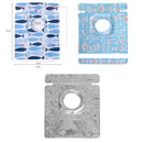 2 PCS Gas Stove Protectors Tableware Print Foil Heat-resistant Anti-Fouling Liner Cleaning Kitchen Tools Mat