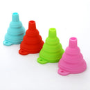 10 PCS Mini Silicone Foldable Telescopic Funnel Random Color Delivery