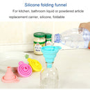 10 PCS Mini Silicone Foldable Telescopic Funnel Random Color Delivery