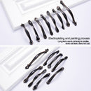 5 PCS 6600-128 Cabinet Wardrobe Drawer Zinc Alloy Handle (Black)