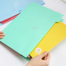 2 PCS Candy Color Document Bag Multilayer 5 Into the Folder, Random Color Delivery
