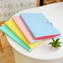 2 PCS Candy Color Document Bag Multilayer 5 Into the Folder, Random Color Delivery