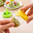 3 PCS Portable and Special ABS + Stainless Steel Kiwi Fruit Peeler, Random Color Delivery