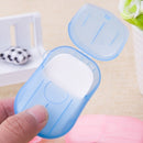 5 PCS Disposable Portable Travel Boxed Confetti Soap Mini Soap Paper, Random Color Delivery
