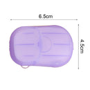 5 PCS Disposable Portable Travel Boxed Confetti Soap Mini Soap Paper, Random Color Delivery