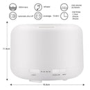 T500 Remote Control Clear White Air Humidifier Automatic Alcohol Sprayer Essential Oil Diffuser Ultrasonic Mist Maker Ultrasonic Aroma Diffuser Atomizer Color LED, Capacity: 500ml, DC 24V, US Plug
