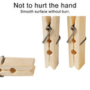 100 PCS Multi-function Mini Bamboo Clothes Photo Paper Peg Clothespin Laundry Hanger Clip