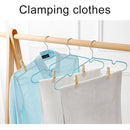 100 PCS Multi-function Mini Bamboo Clothes Photo Paper Peg Clothespin Laundry Hanger Clip