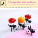 60 PCS Worker Ant Fruit Forks Snack Cake Dessert Tableware Home Kitchen Party Dinner Fruit Pick Kitchen Tool