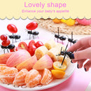 60 PCS Worker Ant Fruit Forks Snack Cake Dessert Tableware Home Kitchen Party Dinner Fruit Pick Kitchen Tool