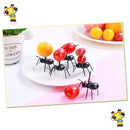 60 PCS Worker Ant Fruit Forks Snack Cake Dessert Tableware Home Kitchen Party Dinner Fruit Pick Kitchen Tool