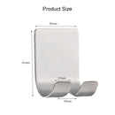 Stainless Steel Plug Power Cord Hook Bathroom Non-perforated Storage Rack, Size: 61x45mm